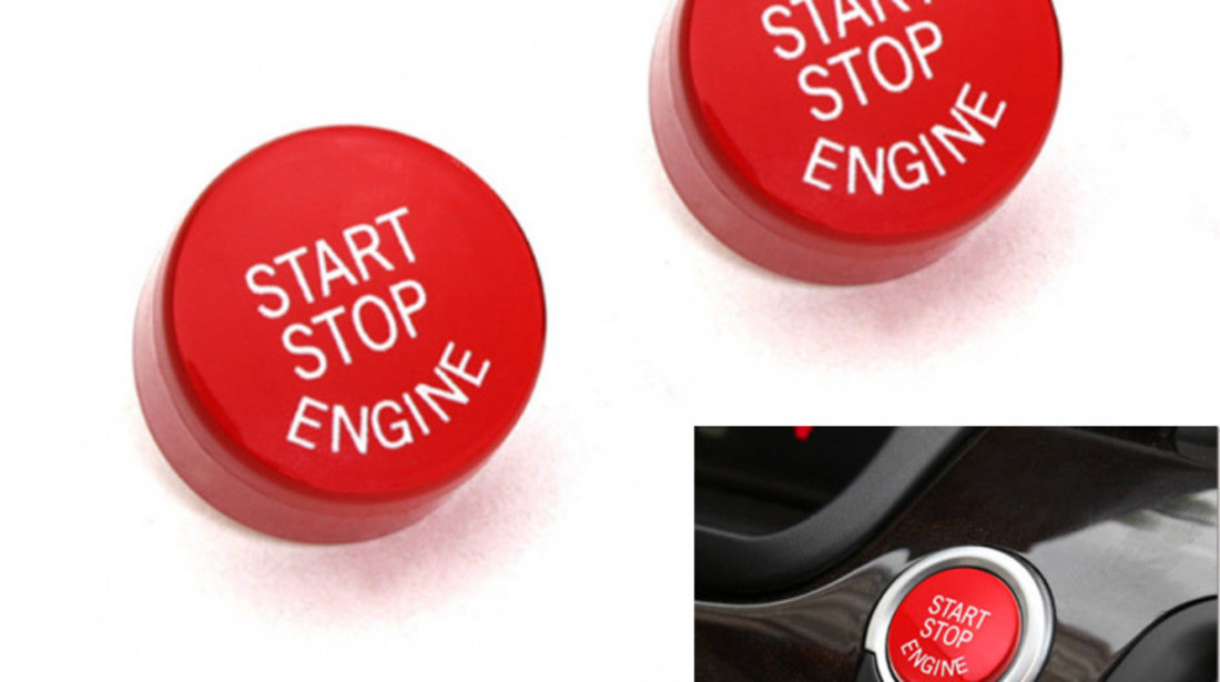 Capac Buton Start-Stop Compatibil Bmw Seria 6 F12 2011→ SSV-8006 Rosu