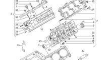 Capac chiulasa stanga 2.7 TDI Audi A6 C6 CANA 2008...