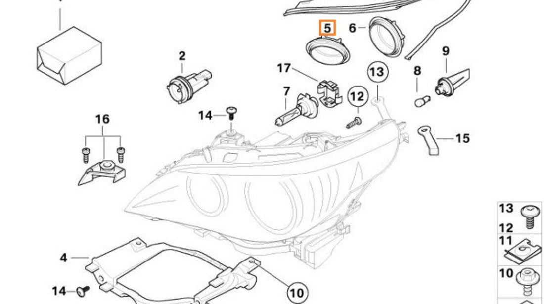 Capac Far Daylight Oe Bmw Seria 1 F21 2011→ 63127187274