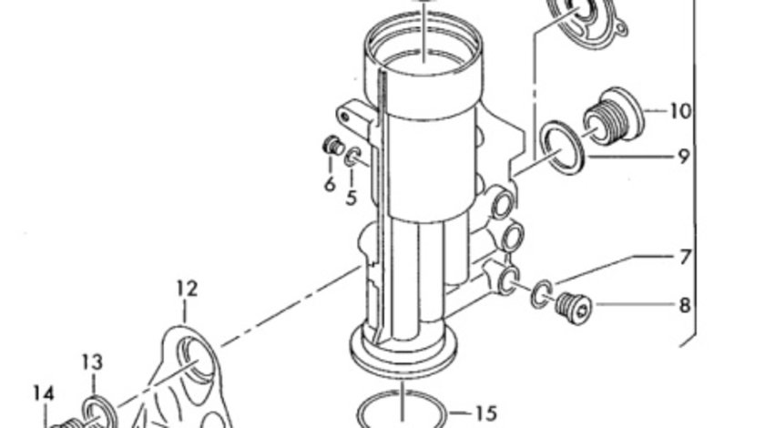 Capac filtru ulei 038115433 Audi A4 B6 Break 1.9 tdi 2002 AWX OEM 038115433