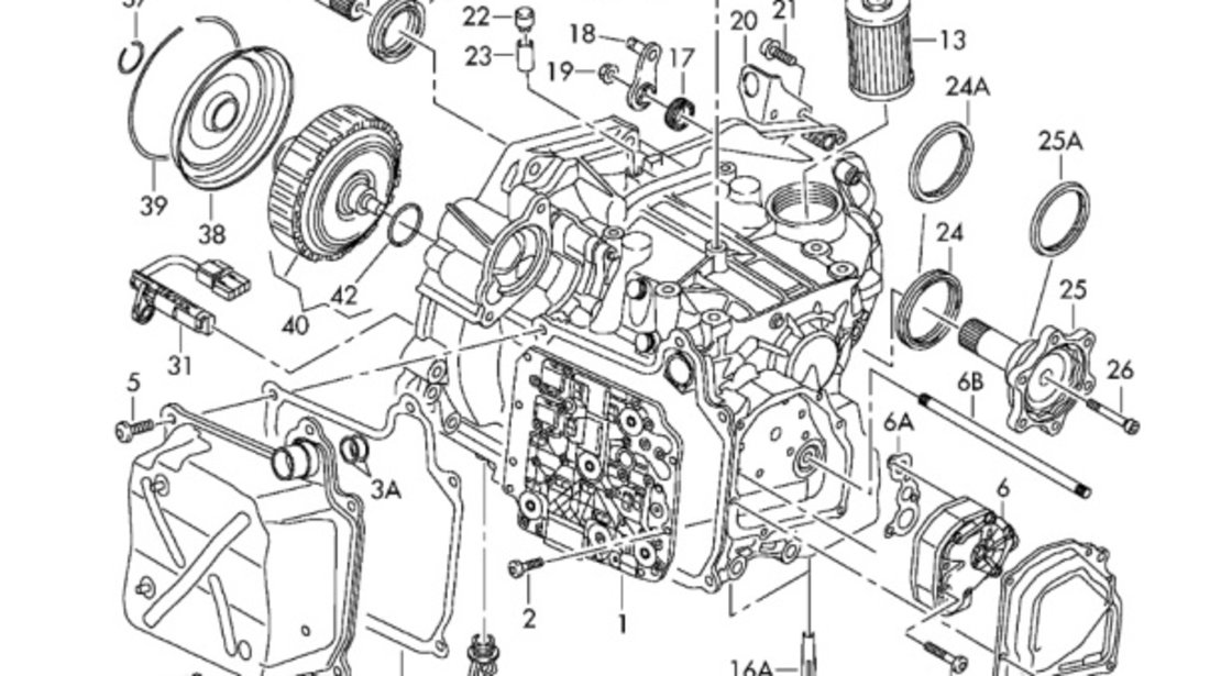 Capac mecatronica Volkswagen Golf 5 (1K) Hatchback 2005 2.0 TDI OEM 02E325201C