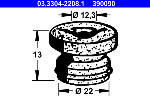 Capac, Rezervor Lichid Frana Ate Mercedes-Benz 03.3304-2208.1