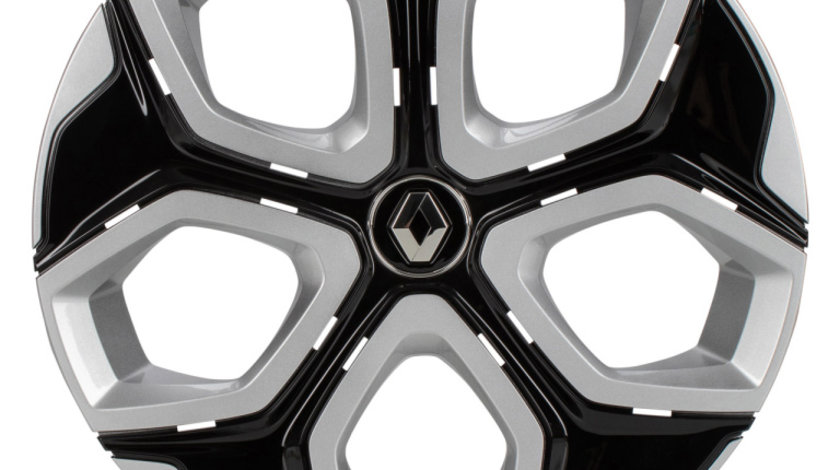 Capac Roata Oe Renault Twingo 3 2014→ Silver / Negru 15&quot; 403156024R