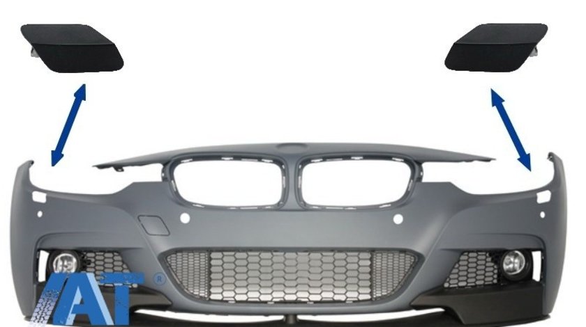 Capace Spalatoare Faruri Bara Fata compatibil cu BMW Seria 3 F30 F31 Sedan Touring (2011-up) M-tech/M Performance Design