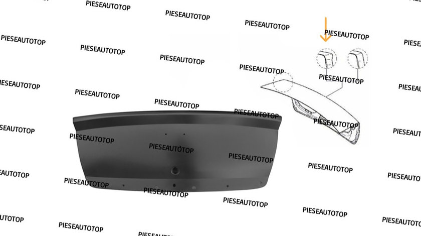 Capota spate portbagaj Dacia Logan Facelift 2012 NOUA 901006731R OE (CU LOCAS ORNAMENT CROMAT)