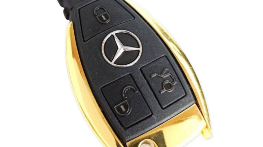 Carcasa Cheie Mercedes Benz 3 But Model Auriu CME 031 #73022635