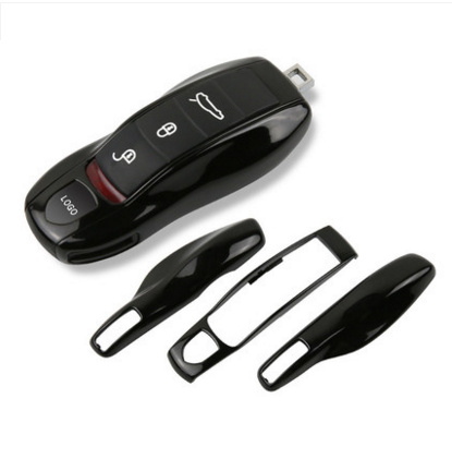 Carcasa Cheie Porsche Panamera 970 2009-2013 Set 3 Buc Negru Piano