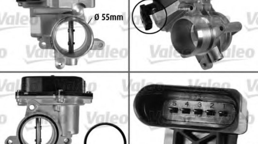 Carcasa clapeta AUDI A3 Cabriolet (8P7) (2008 - 2013) VALEO 700432 piesa NOUA