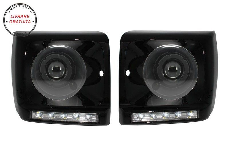 Carcasa Faruri cu Lumini de zi dedicate LED DRL Mercedes G-class W463 (1989-2012) - livrare gratuita