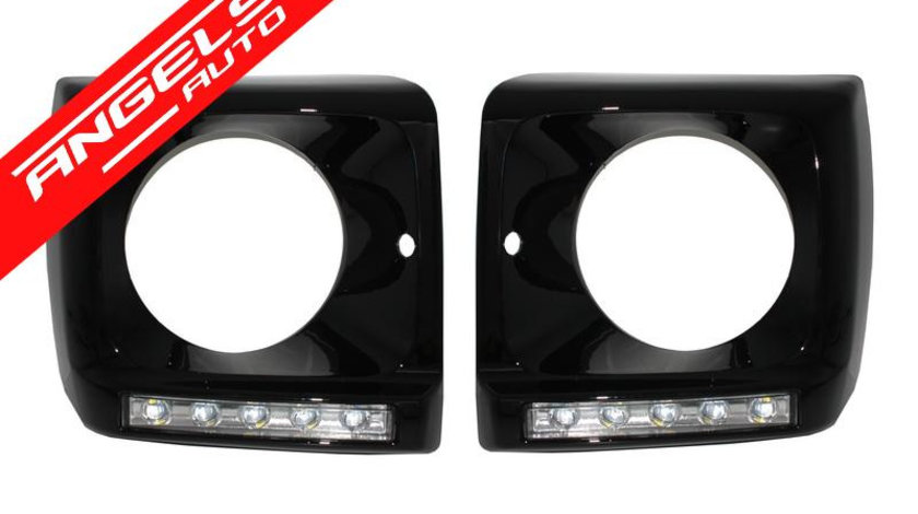 Carcasa faruri cu Lumini LED DRL Mercedes G-class W463(1989-) G65 Look