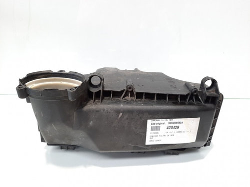 Carcasa filtru aer, 9663365980A, Peugeot 207 SW [Fabr 2007-2013], 1.6 hdi, 9HZ