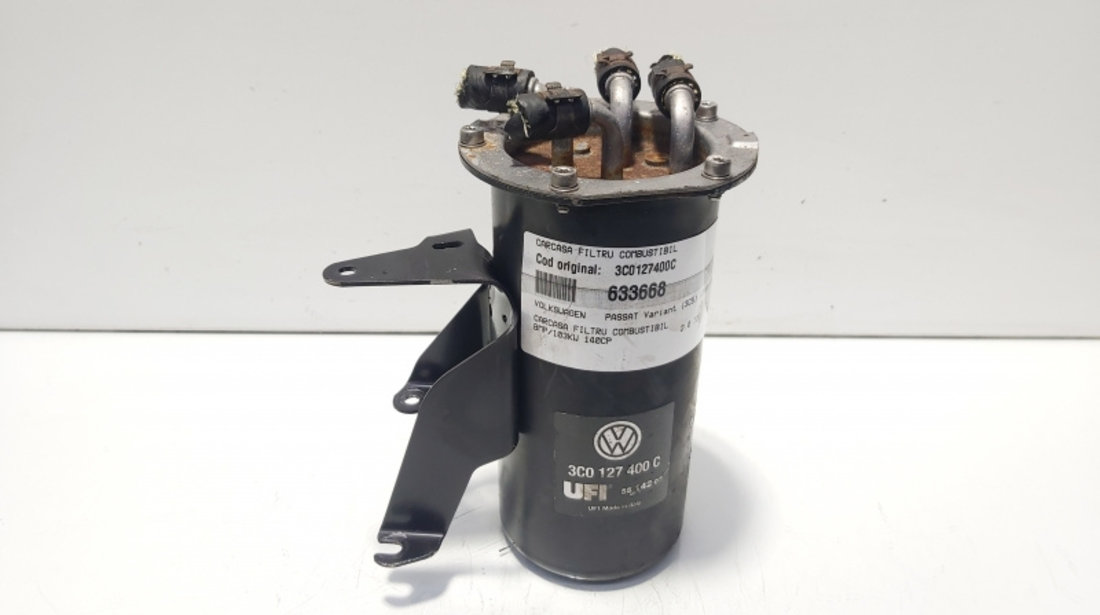 Carcasa filtru combustibil, cod 3C0127400C, VW Passat Variant (3C5), 2.0 TDI, BMP (id:633668)