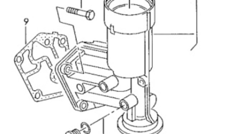 Carcasa filtru ulei Audi A4 B8 2.0 TDI CAG Sedan 2009 OEM 045115389K