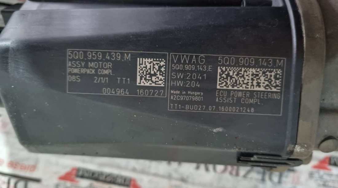 Caseta de directie Audi Q2 1.4 TFSI 150cp coduri : 5Q1423050AC / 5Q0959439M / 5Q0909143M