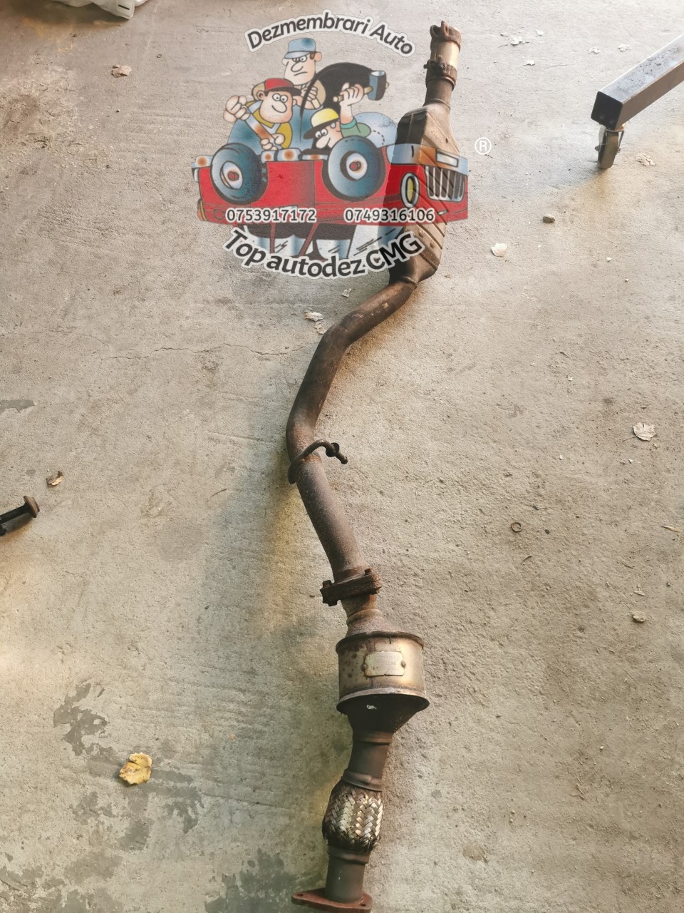 Catalizator Audi A4 B6 1.9 Tdi toba cu catalizator și intermediara