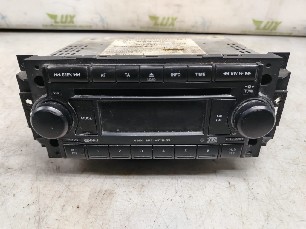 Cd mp3 radio player P05064362ab Dodge Caliber [2006 - 2012] 2.0 crd BYL (ECL)