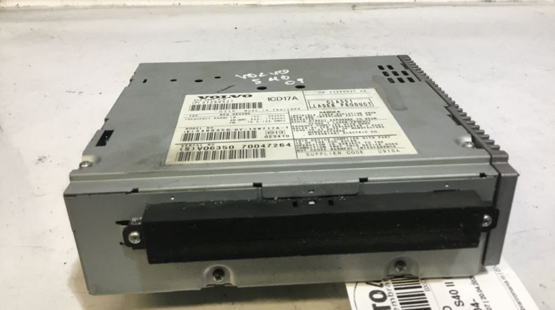 Cd Player Auto 31260527 Volvo S40 II MS 2004