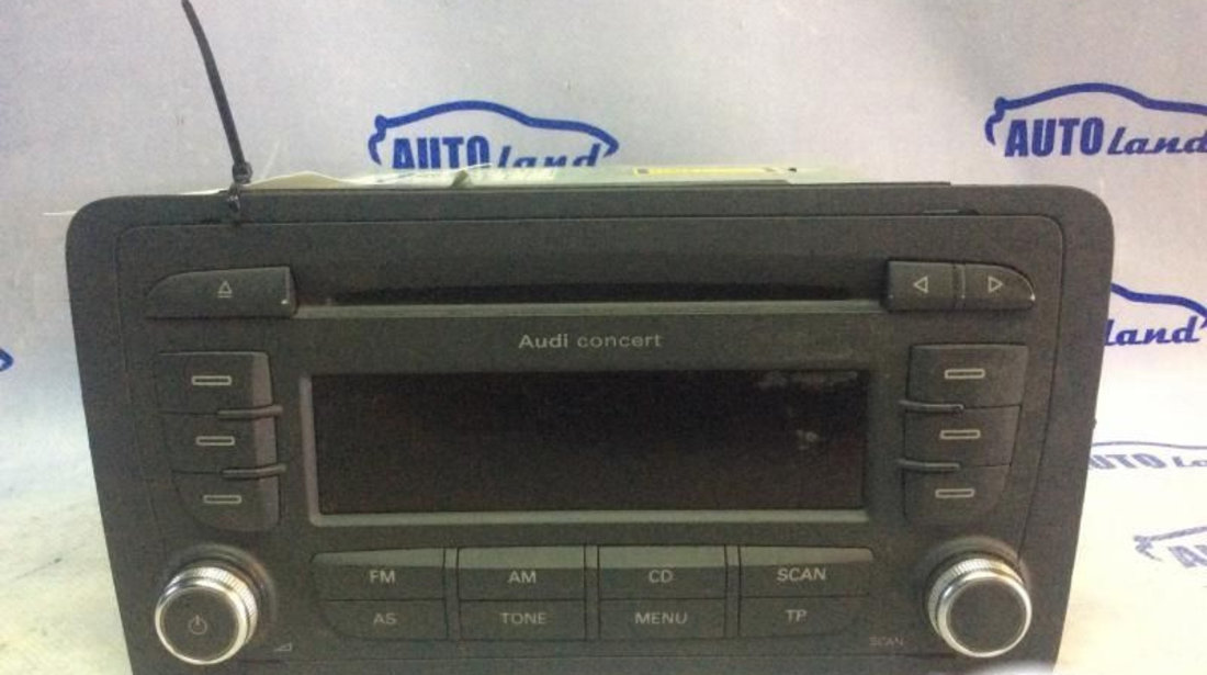 Cd Player Auto 8p0035186g Concert Mp3 Audi A3 8P 2003