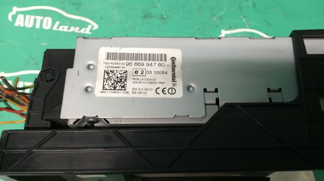 Cd Player Auto 9666994780 Citroen C4 B7 2009