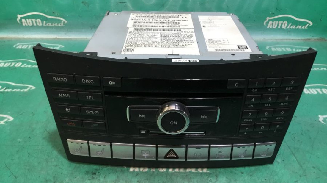 Cd Player Auto A2189003802 Head Unit High Ece Changer /a2129024605 Mercedes-Benz CLS C218 2011