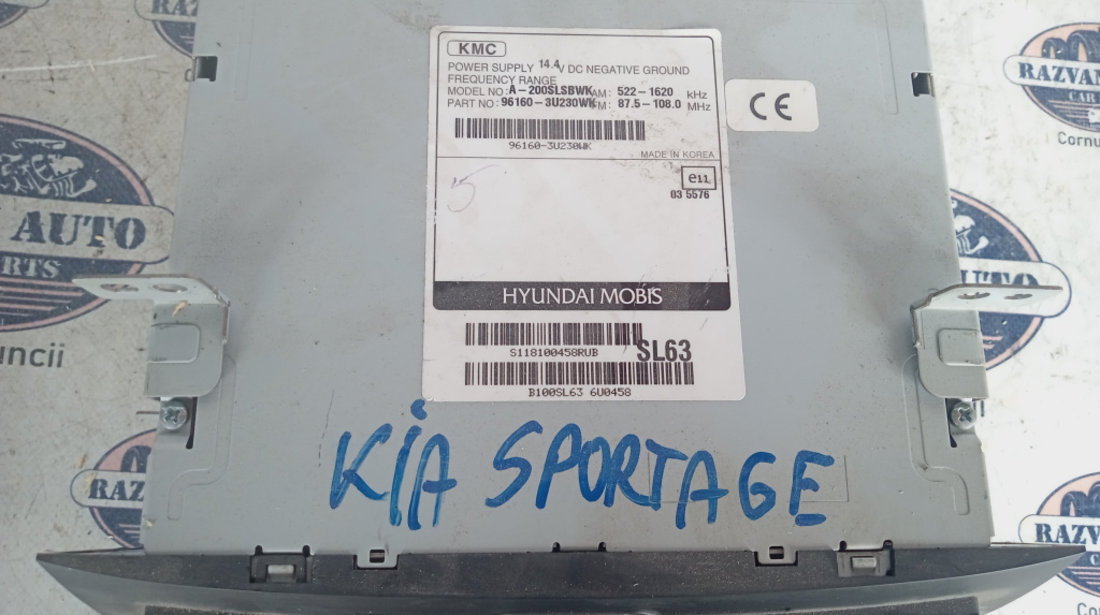 CD Player Kia Sportage 2012, 961603U230WK