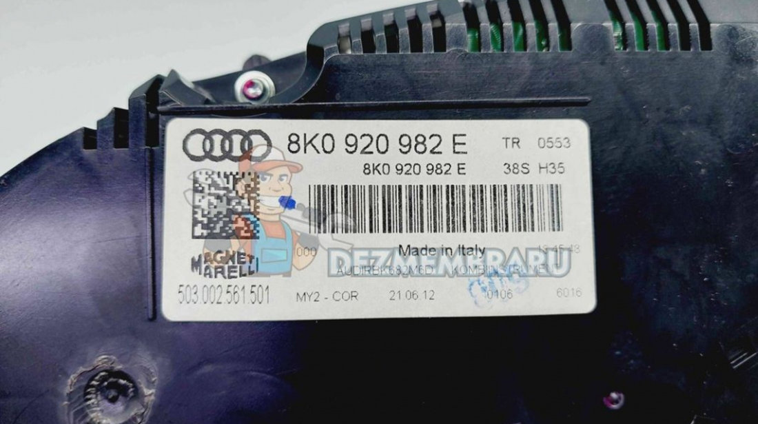 Ceas bord Audi A4 (8K2, B8) Facelift [Fabr 2008-2015] 8K0920982E