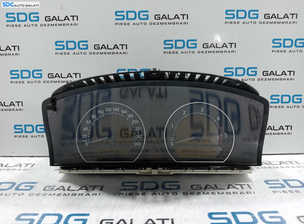 Ceas Ceasuri Cluster Instrumente Bord Volan Stanga KM BMW Seria 7 E65 E66 730 3.0 D FL Facelift 2001 - 2008 Cod 62.11 6956632 [L4786]