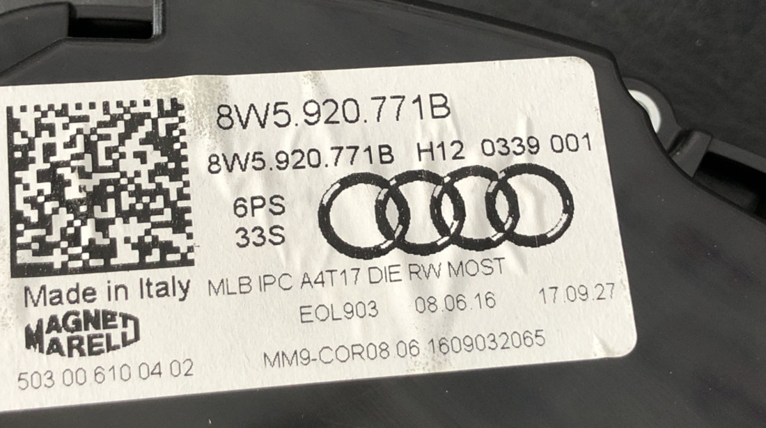 Ceasuri bord Audi A4 B9 2.0tdi Quattro sedan 2017 (8W5920771B)