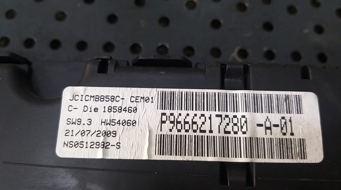 Ceasuri bord diesel citroen c4 picasso 1 ud p9666217280a01