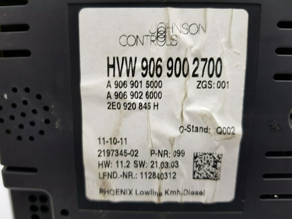 Ceasuri bord VOLKSWAGEN CRAFTER 9069002700 / A 906 901 5000 / A9069015000 / A906 902 6000 / A9069026000 / 2E0 920 845 H / 2E0920845H / 2197345 02 / 2197345029069002700 / A 906 901 5000 / A9069015000 / A906 902 6000 / A9069026000 / 2E0 920 845 H / 2E0