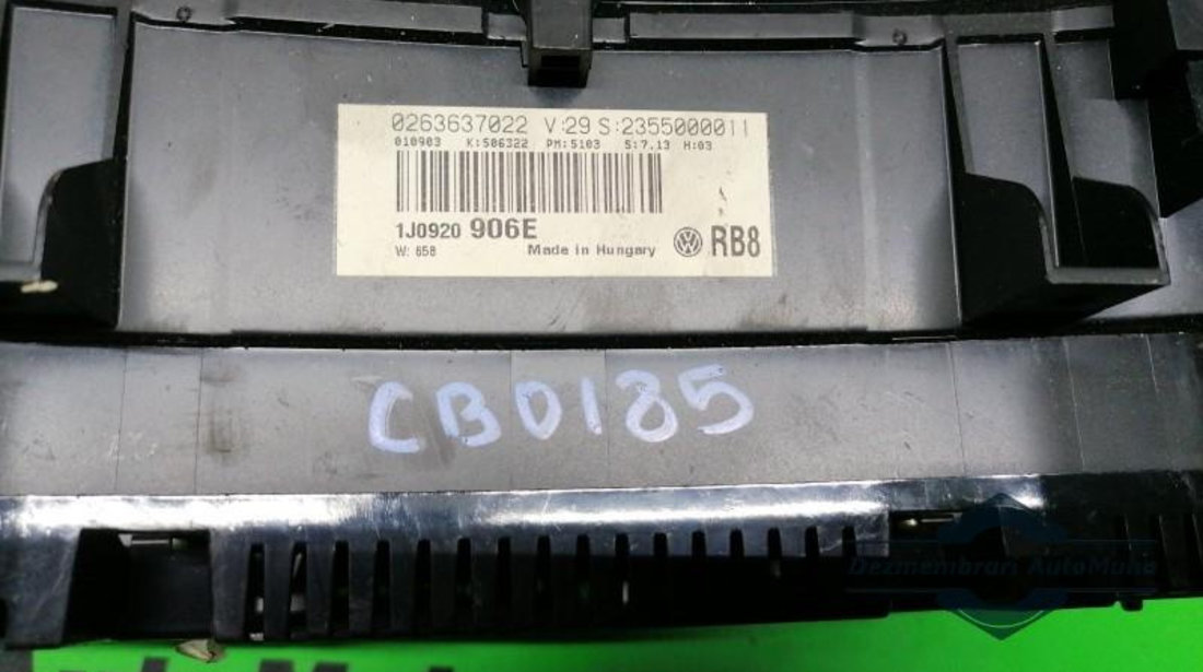 Ceasuri bord Volkswagen Golf 4 (1997-2005) 1j0920906e