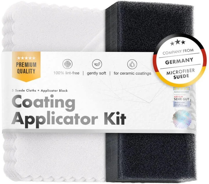 Chemical Workz Coating Applicator Kit Aplicare Protectii Ceramice Set Bloc Aplicator Si 5 Lavete CW-CAK