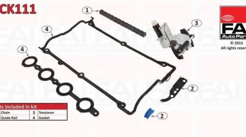 Chit lant de distributie AUDI A3 (8L1) (1996 - 2003) FAI AutoParts TCK111 piesa NOUA