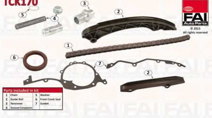 Chit lant de distributie BMW Seria 3 (E46) (1998 - 2005) FAI AutoParts TCK170 piesa NOUA