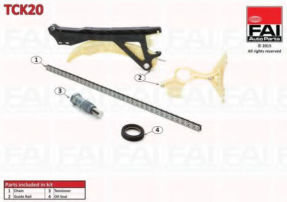 Chit lant de distributie BMW Seria 3 (E90) (2005 - 2011) FAI AutoParts TCK20 piesa NOUA