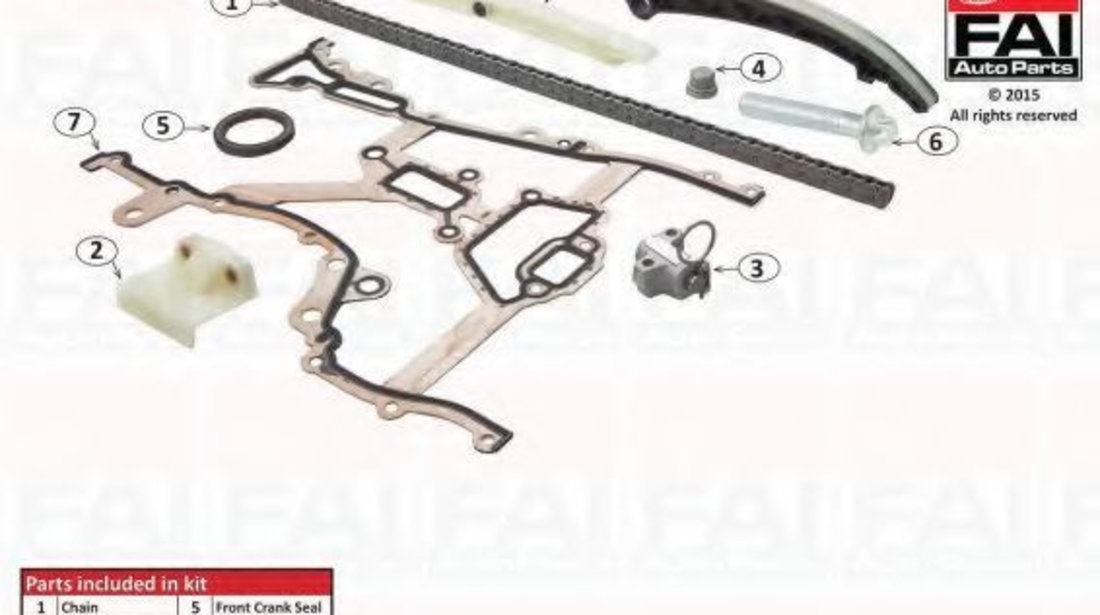 Chit lant de distributie OPEL ASTRA G Combi (F35) (1998 - 2009) FAI AutoParts TCK116WO piesa NOUA