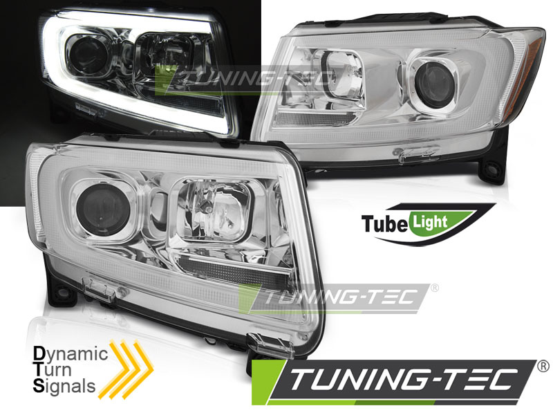 CHRYSLER JEEP GRAND CHEROKEE 11-13 Crom look TUBE LIGHT SEQ