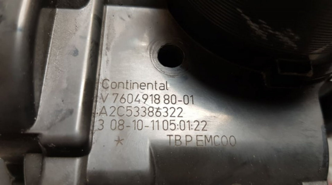 Clapeta acceleratie Peugeot RCZ 1.6 16V 156cp cod piesa : 7604918