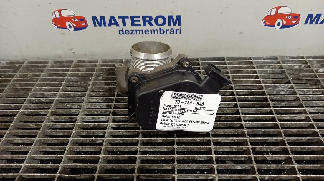 CLAPETA ACCELERATIE SEAT TOLEDO TOLEDO 1.6 TDI - (2012 2019)