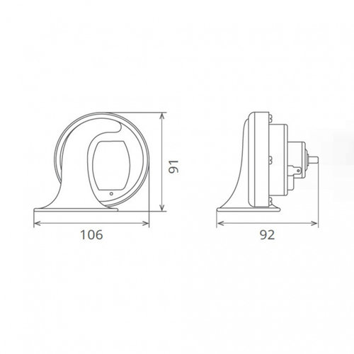 CLAXON ELECTROMAGNETIC, TIP MELC, 24V 3A TON JOS 60BK24.100.02K SEGER