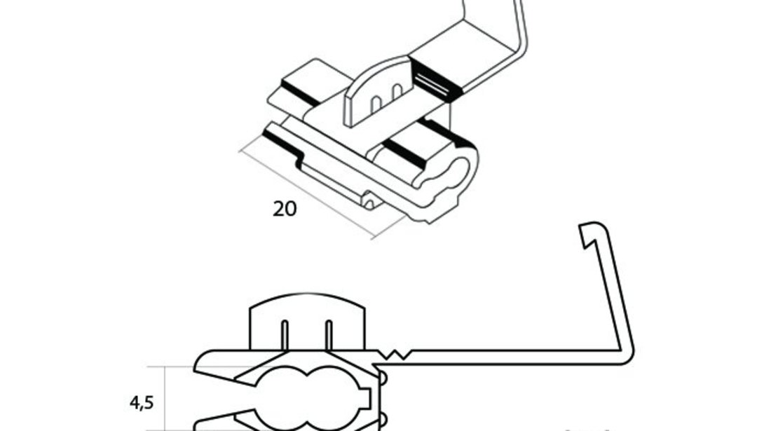 Clema adaugare cablu4,5 x 20 mm 05291