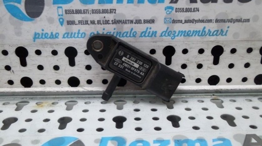 Cod oem: 4M51-9F479-AA, 02161230120 senzor presiune gaze, Ford Focus 2 combi (DAW) 2004-2011