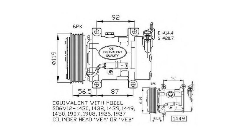 Compresor ac Citroen XSARA (N1) 1997-2005 #2 0900K237