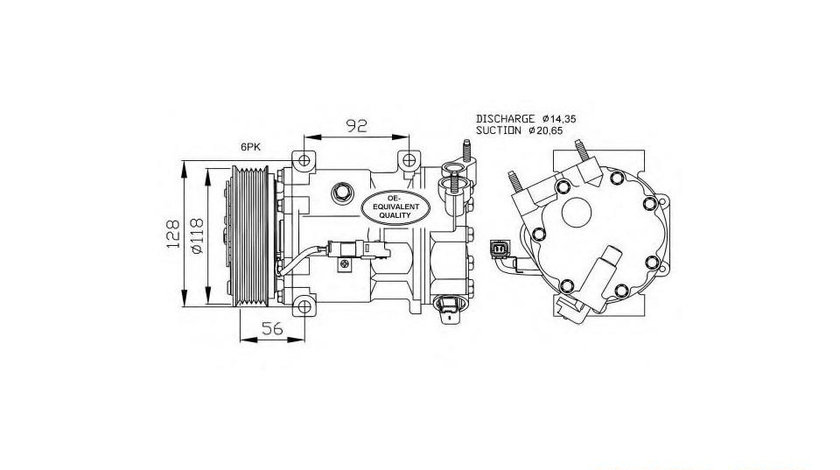 Compresor ac Peugeot 406 cupe (8C) 1997-2004 #2 0900K242