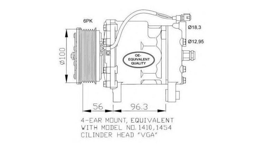 Compresor ac Volkswagen VW POLO (6N2) 1999-2001 #2 1410