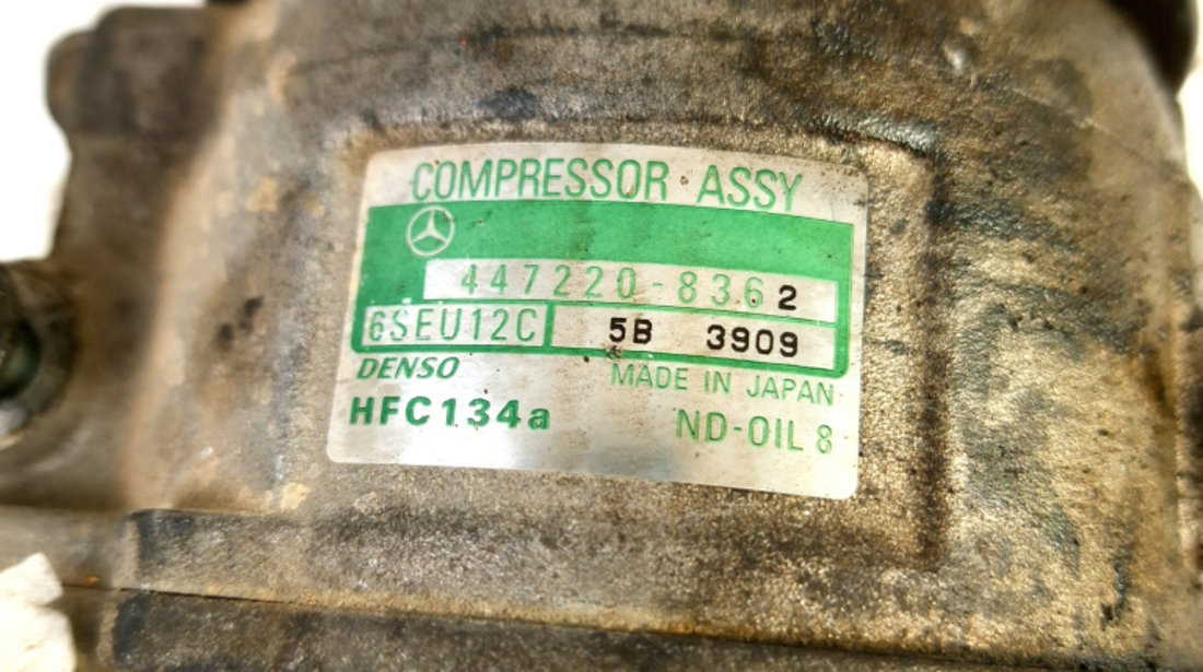 Compresor Aer Conditionat Mercedes-Benz A-CLASS (W168) 1997 - 2004 Benzina 4472208362, 4472208362, 6SEU12C, HFC134A, A0002307911, 4471707642, 447300900