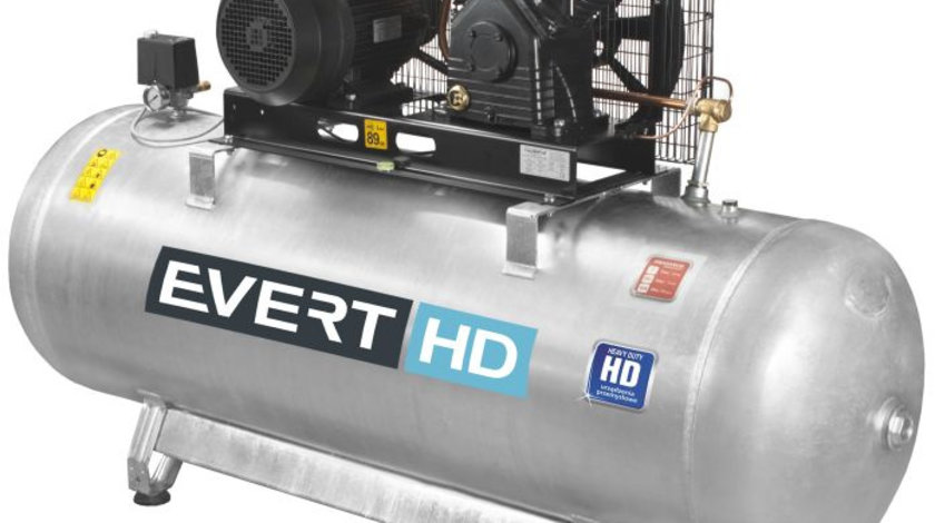 Compresor Aer Evert 500L, 400V, 5.5kW EVERTHD75-500-900
