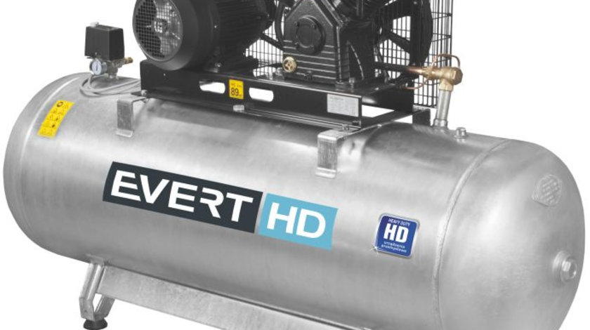 Compresor Aer Evert 500L, 400V, 7.5kW EVERTHD100-500-1200