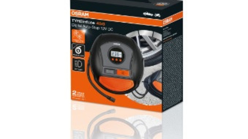 COMPRESOR AUTO 12V 120 W CU AFISAJ DIGITAL TYREINFLATE 450 OSRAM OTI450 OSRAM