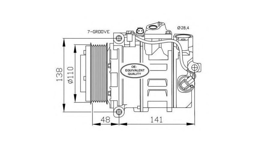 Compresor clima Mercedes SPRINTER 4,6-t platou / sasiu (906) 2006-2016 #2 0012303211